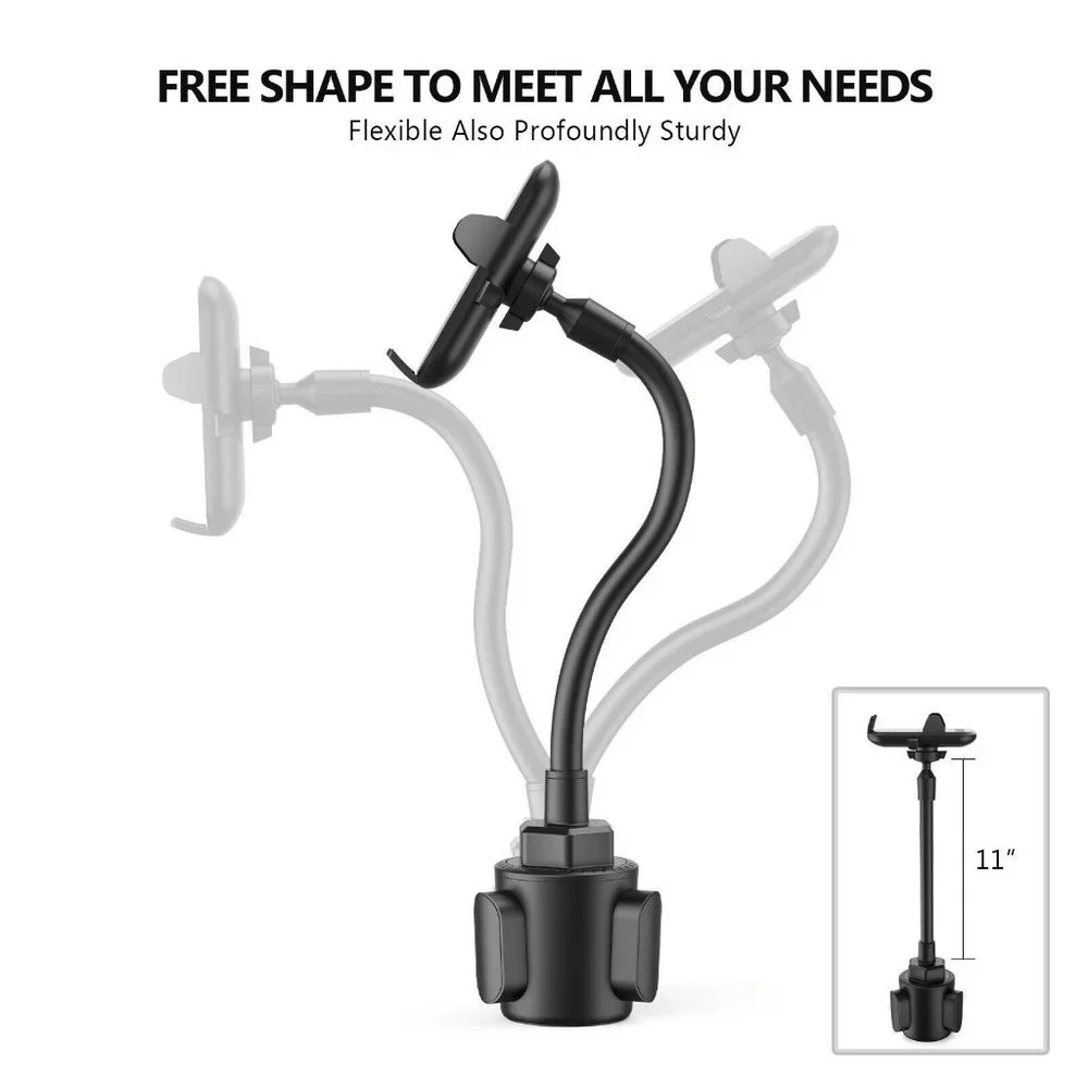 NEW Esoulk Strong Phone Universal Cup Holder Mount 11 Inch Flexible Gooseneck